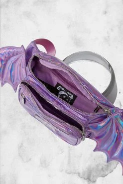 Killstar Sickly Sweet Waistbag - Holographic Lilac (Fanny Pack)