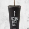 Killstar Everything Else Resting Witch Face Cold Brew Tumbler