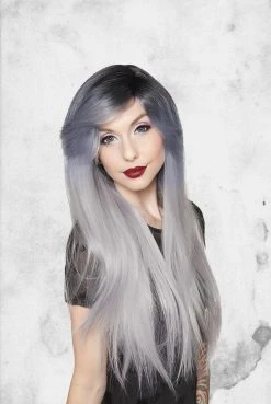 Rockstar Wigs Dark Root Bella Collection - Silver Wig Wigs / Lashes