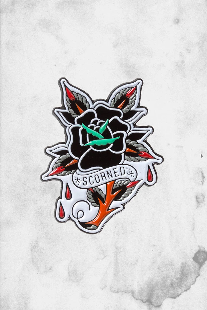 Sourpuss Enamel Pins Scorned Rose (Enamel Pin)