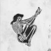 Kreepsville Skelli Girl (Leg Up) Patch Pins & Patches
