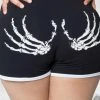 Kreepsville Skeleton Hand Shorts Skirts