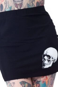 Kreepsville Skeleton Glow Mini Skirt Skirts