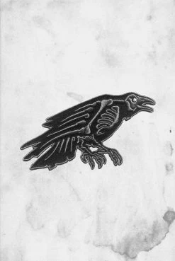 Kreepsville Skelli Bones - Raven Patch Pins & Patches