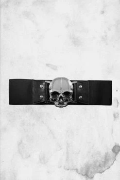 Kreepsville Elastic Waist Belt - Skull