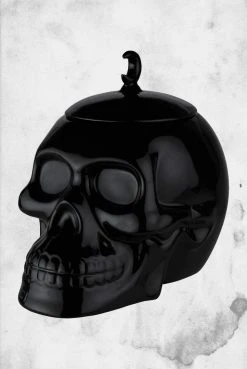 Killstar Skull Cookie Jar (Black) Crypt Goods