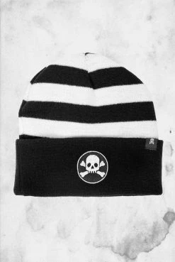 Sourpuss Skull N Bone - Knit Beanie Hat