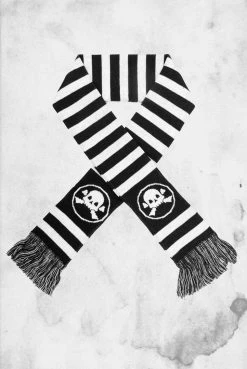Sourpuss Skull N Bones Knit Scarf