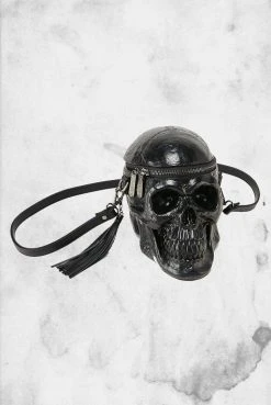 KillStar Grave Digger - Skull Handbag (Black) Bags