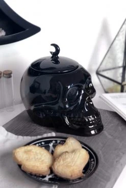 Killstar Skull Cookie Jar (Black) Crypt Goods