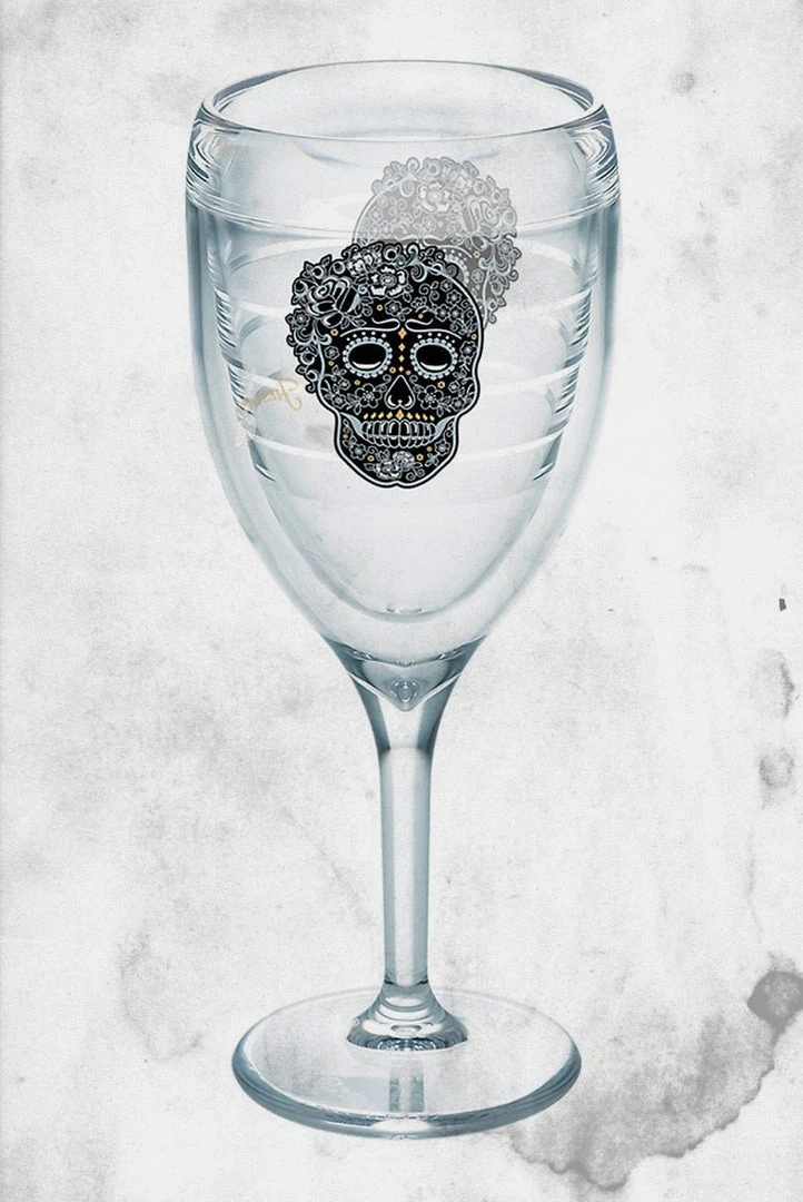 Fiesta - Skull And Vine - Wine Glass