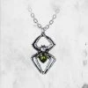Alchemy England Jewelry Emerald Spiderling Pendant Necklace