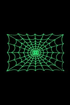 Kreepsville Spiderweb (Glow In The Dark) Throw Fleece Blanket