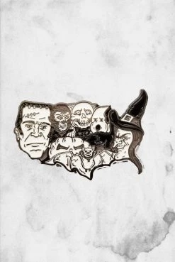 Halloween Shirt Company Haunted U.S.A (Enamel Pin)