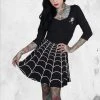 Kreepsville Spiderweb Skater Dress