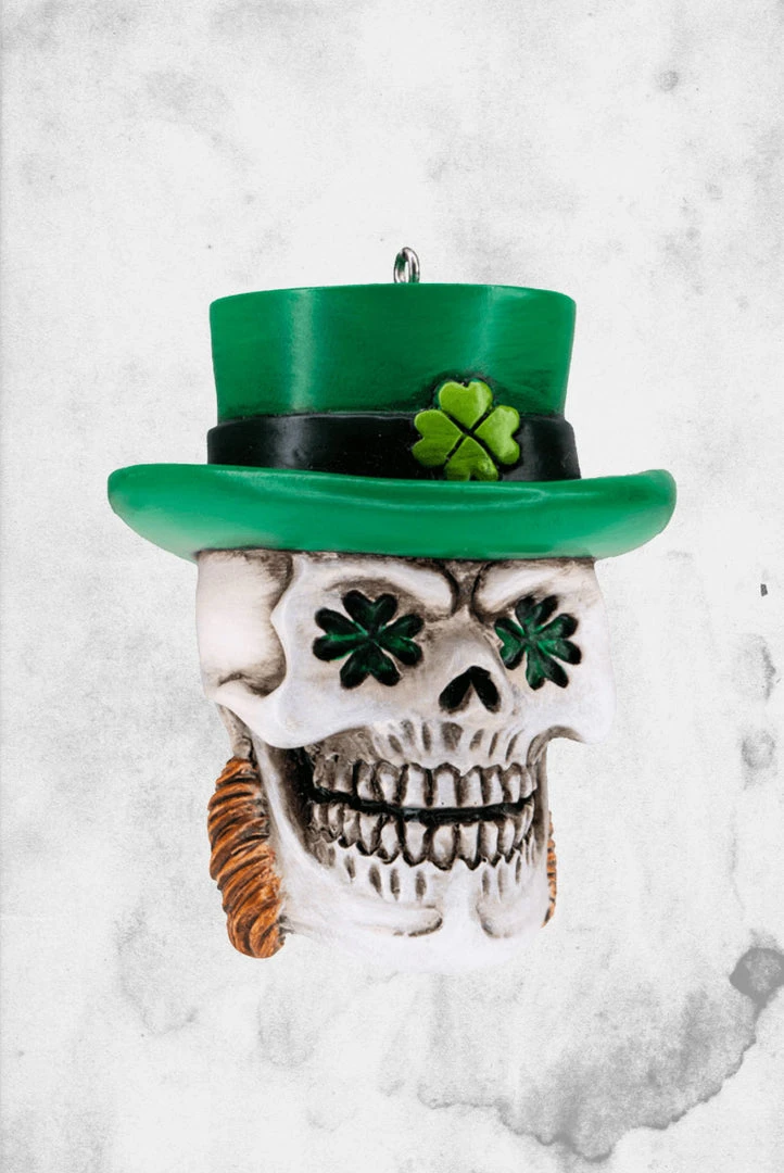 HorrorNaments St. Patty's Skull Ornament