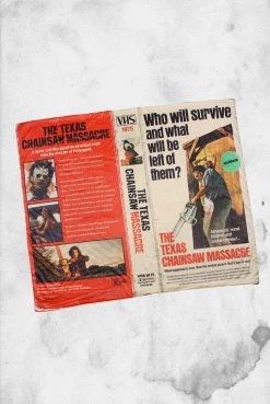 Creepy Company Texas Chainsaw Massacre VHS Throw Blanket Crypt Goods