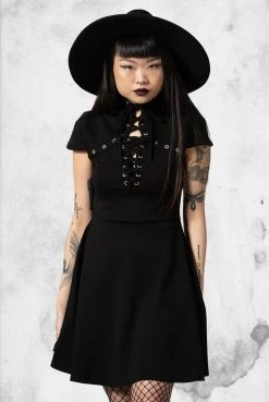Killstar Tied Up Skater Dress