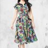 Unique Vintage Dresses & Bottoms Universal Monsters - Monsterror Print Swing Dress