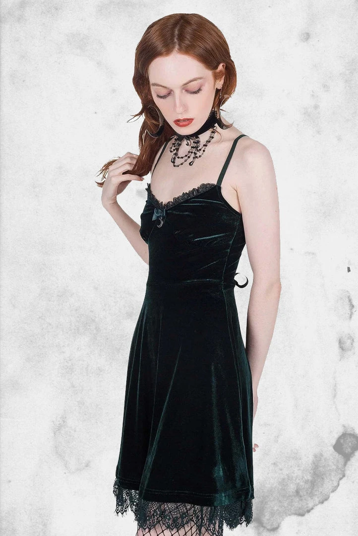 Killstar Moonstruck Velvet Skater Dress Dresses & Bottoms