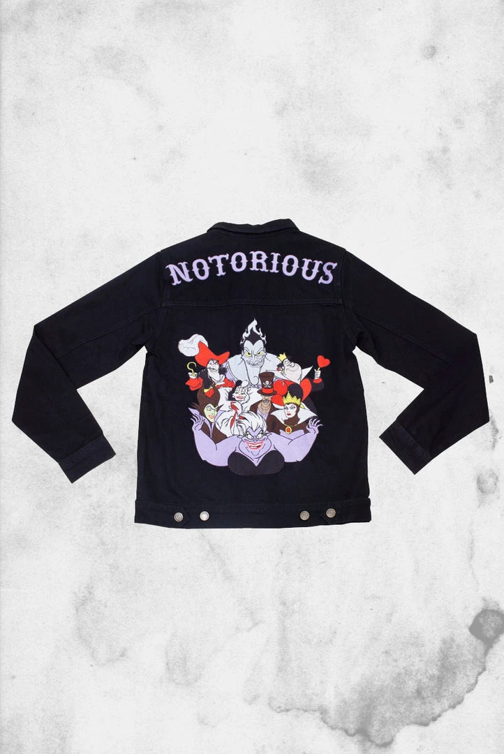 Cakeworthy Womens Disney - Villains Notorious Denim Jacket