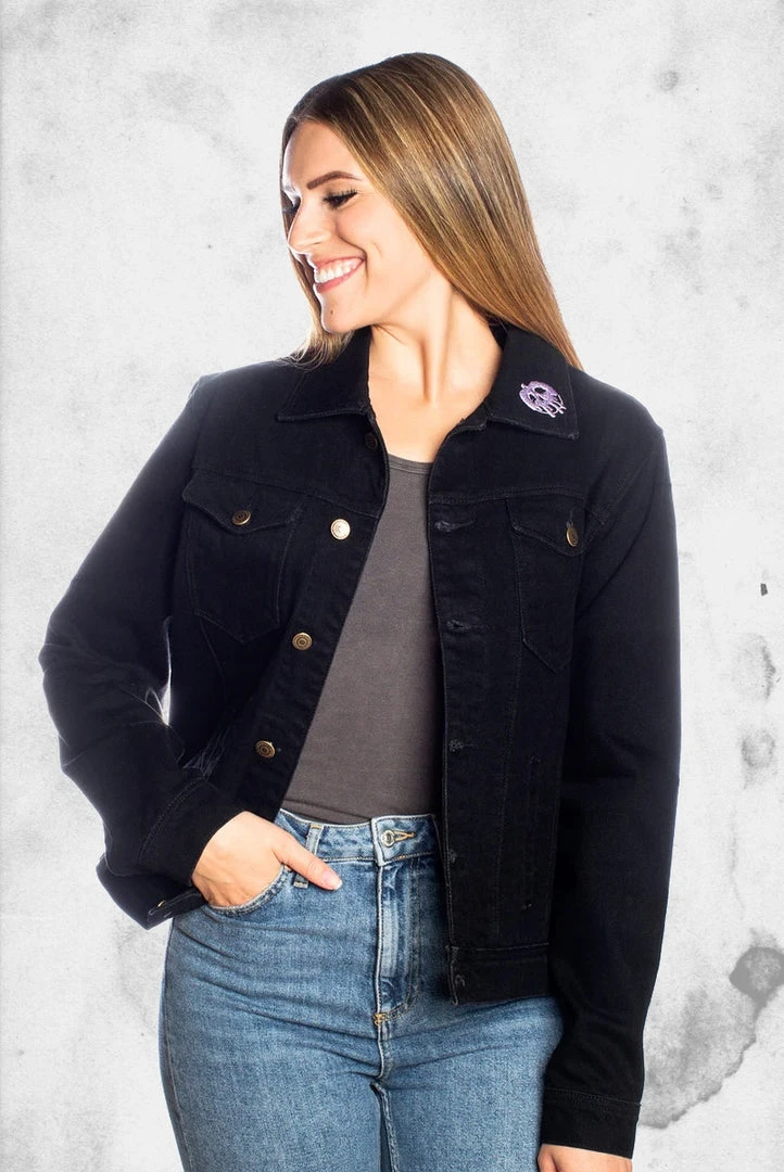 Cakeworthy Womens Disney - Villains Notorious Denim Jacket