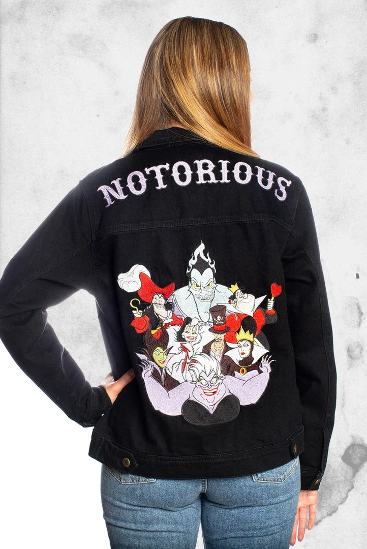 Cakeworthy Womens Disney - Villains Notorious Denim Jacket