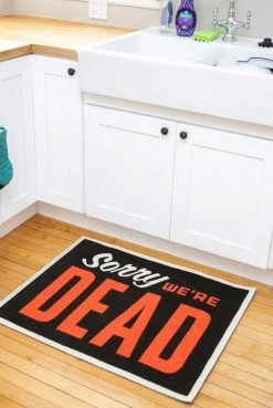 Creepy Company Crypt Goods Sorry, We're Dead Rug