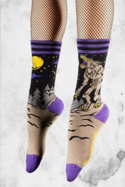 FootClothes Evil AF Werewolf Socks