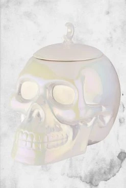 Killstar Skull Cookie Jar (Aura) Crypt Goods