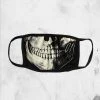 Kreepsville White Skull - Face Mask Fabric Face Masks
