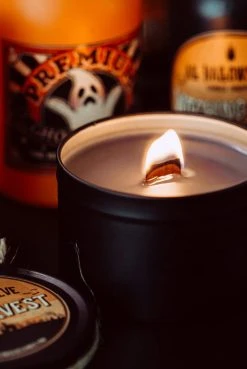 All Hallows Eve Candle Co Crypt Goods Fall Festival (Cinnamon Sugar Donut) - Wood Wick Candle